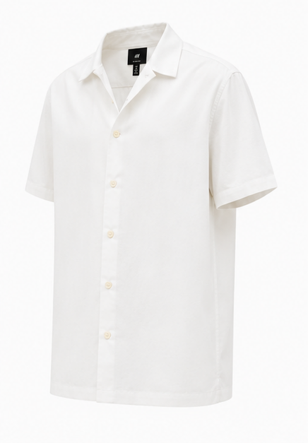 H&M White Resort Shirt - product detail