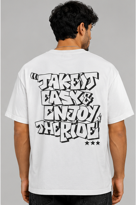 Breshka White Chill Vibes Graphic T-Shirt