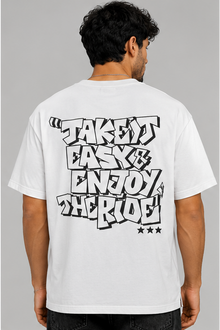 Breshka White Chill Vibes Graphic T-Shirt