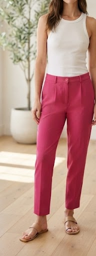 Hobz Pants 1533- Fuchsia