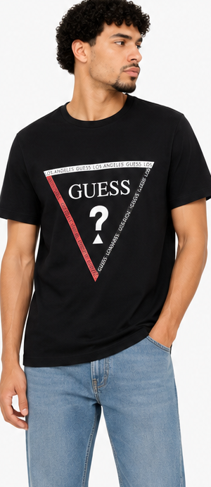 GUESS Black Men's T-Shirt – Style 003 view 1