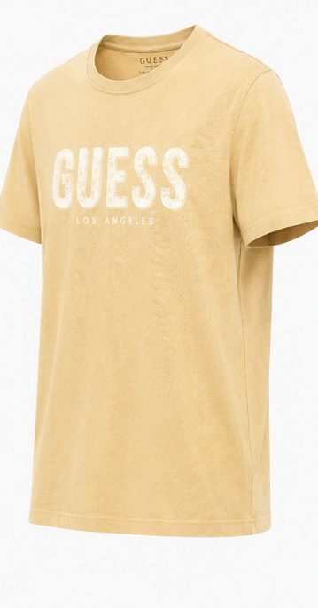 GUESS Beige Men's T-Shirt – Style 005 view 6