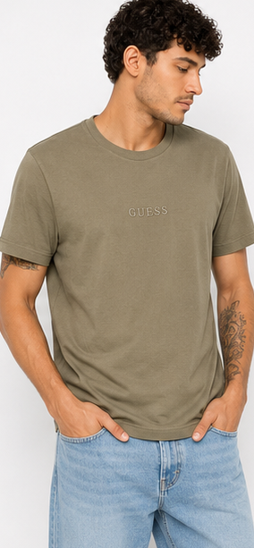 GUESS Olive Men's T-Shirt – Style 008 view 1
