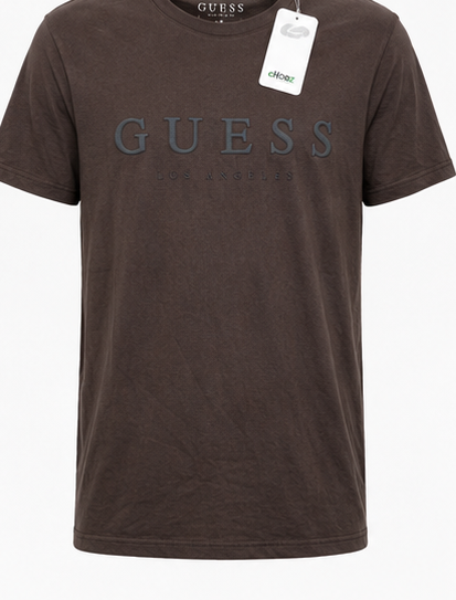 GUESS Dark Brown Men's T-Shirt – Style 010 view 3