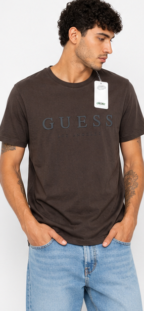 GUESS Dark Brown Men's T-Shirt – Style 010 view 1