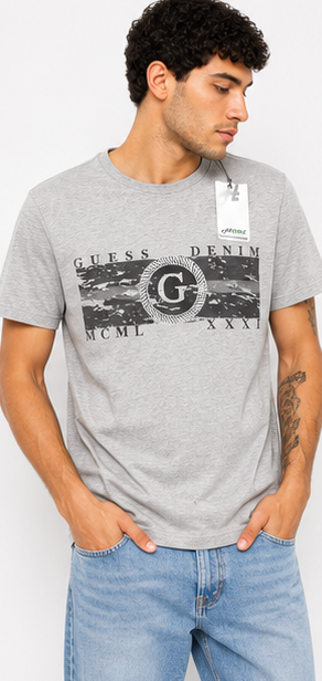 GUESS Light Grey Men's T-Shirt – Style 012 view 1