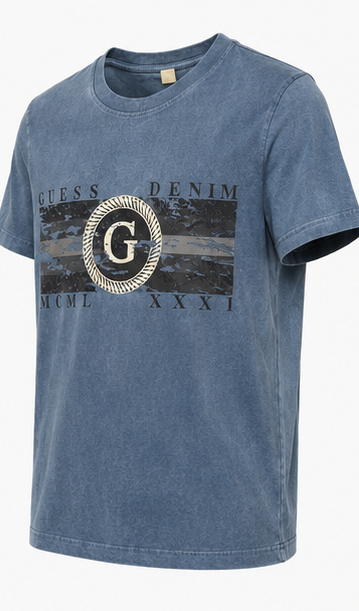 GUESS Blue Men's T-Shirt – Style 013 view 6