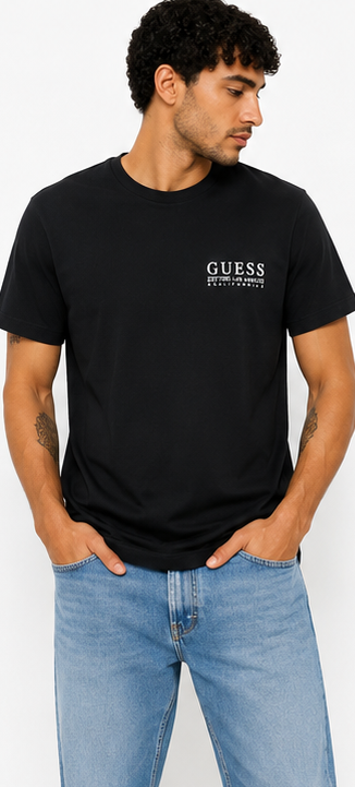 GUESS Black Men's T-Shirt – Style 014 view 6