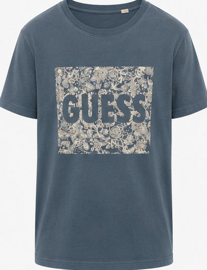 GUESS Slate Blue Men's T-Shirt – Style 015 view 3