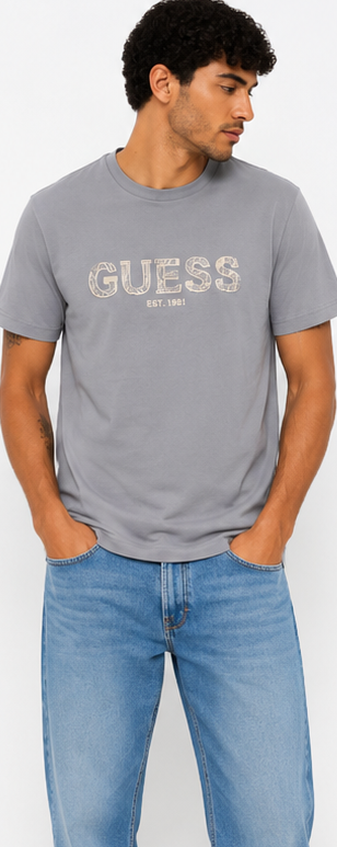 GUESS Grey Men's T-Shirt – Style 016 view 6
