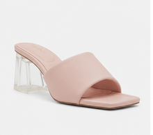 Heeled Pink Mules