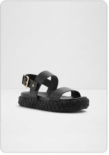 Chunky Black Sandals