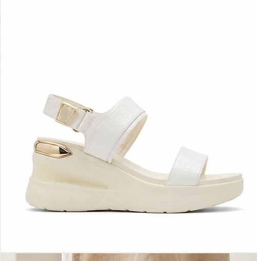 Chunky White Sandals