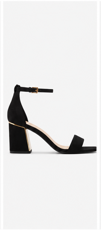 Heeled Black Sandals