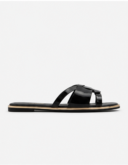 Flat Black Mules