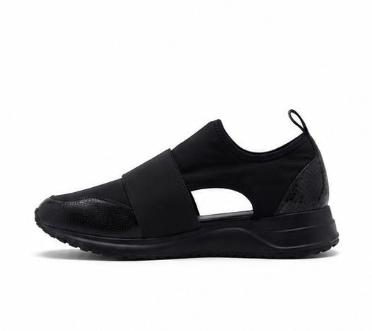 Flat Black Sneakers