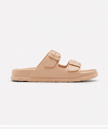 Flat Beige Mules