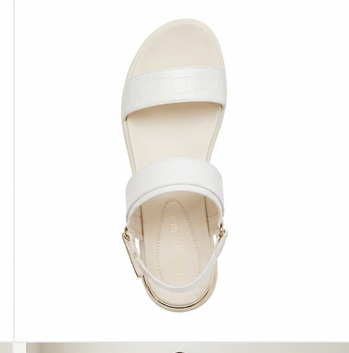 Chunky White Sandals