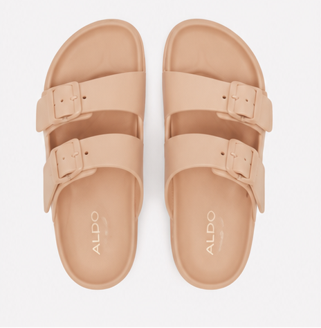 Flat Beige Mules