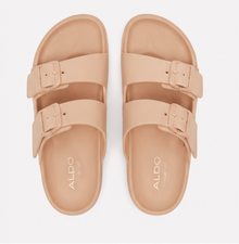 Flat Beige Mules