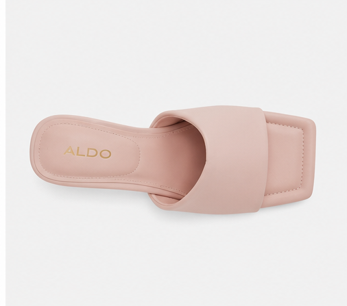 Heeled Pink Mules