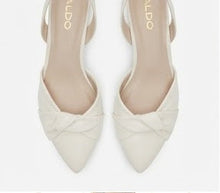 Heeled Closed-toe White Sandals