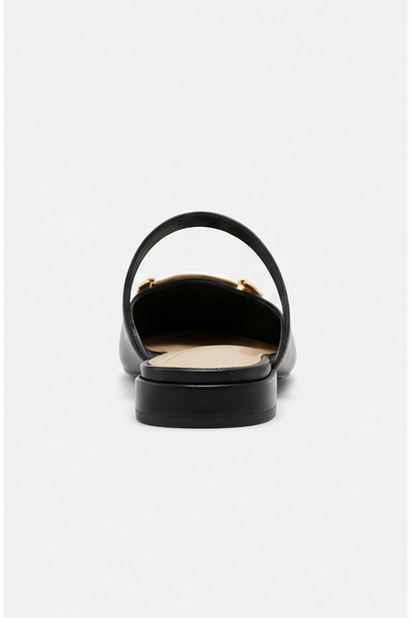 Flat Black Sandals