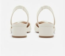 Heeled Closed-toe White Sandals