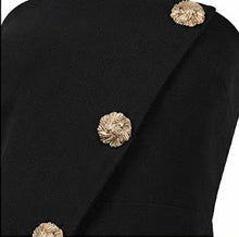 Hobz 5345 Strapless Button Detail Wide Leg Jumpsuit – Black