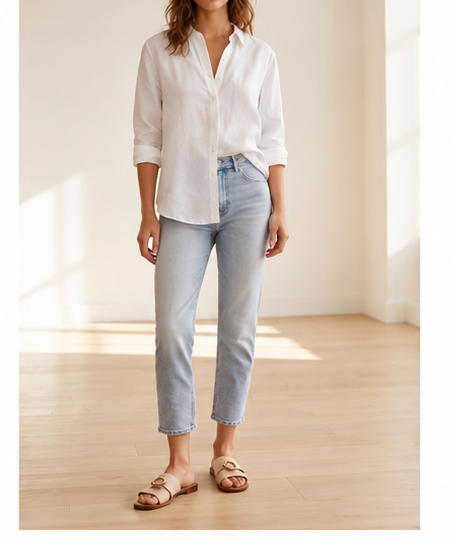 Flat Beige Mules