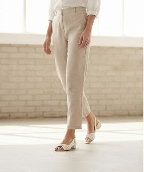 Heeled Closed-toe White Sandals
