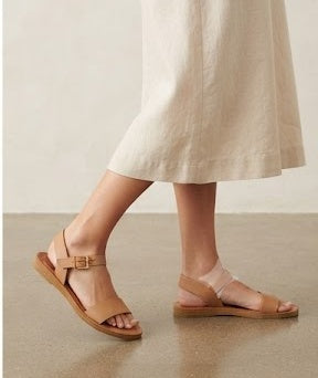 Flat Beige Sandals