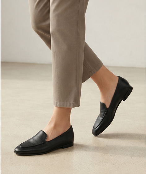 Flat Black Boots