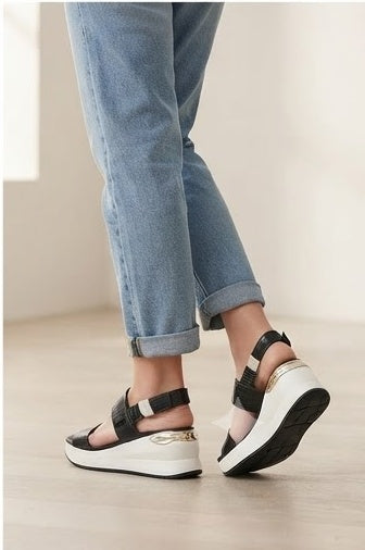 Chunky Black Sandals