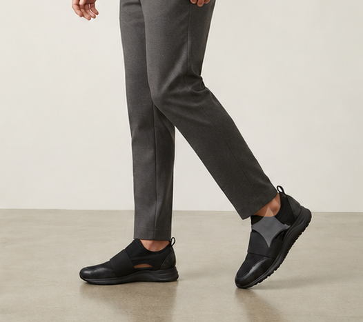 Flat Black Sneakers