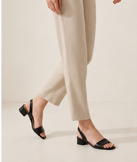 Flat Black Sandals