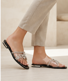 Flat Black Mules
