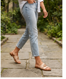 Flat Beige Mules
