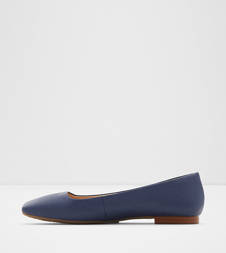 Flat Navy Boots
