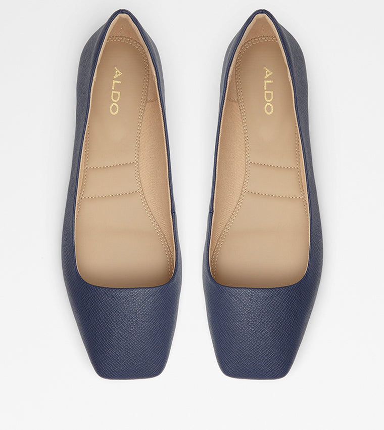 Flat Navy Boots