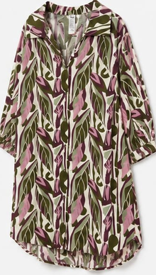Max Abstract Print Tunic Nightdress — detail 3