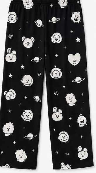 Max Black Cartoon Print Pajama Set — detail 2