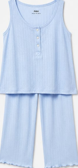 Max Blue Sleeveless Lounge Set — detail 1