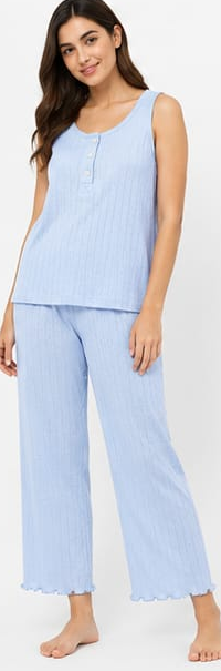 Max Blue Sleeveless Lounge Set — detail 4