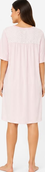 Max Blush Pink Button Nightdress — detail 1