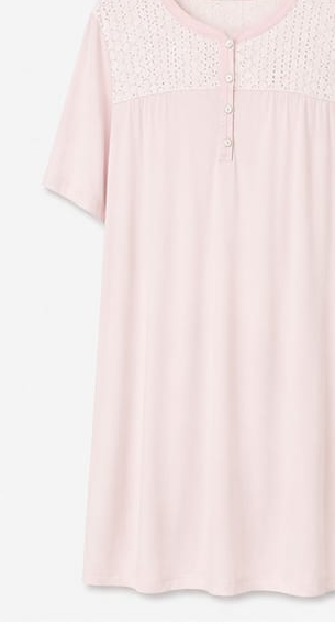 Max Blush Pink Button Nightdress — detail 2