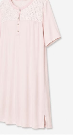 Max Blush Pink Button Nightdress — detail 5