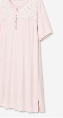 Max Blush Pink Button Nightdress — detail 5
