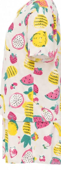 Max Fruit Print Shorts Pajama Set — detail 2