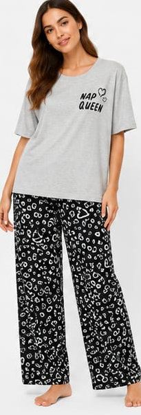 Max Grey Mood Queen Pajama Set — detail 4